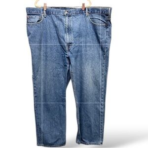 501 Men’s Levi's Relaxed Blue Jeans with Iconic Stitching size 40 x 32 (B15)‎